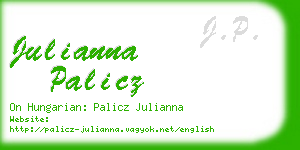 julianna palicz business card